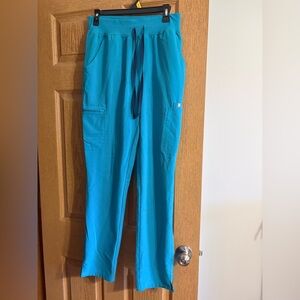 Teal Straight leg women's figs size medium tall
